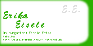 erika eisele business card